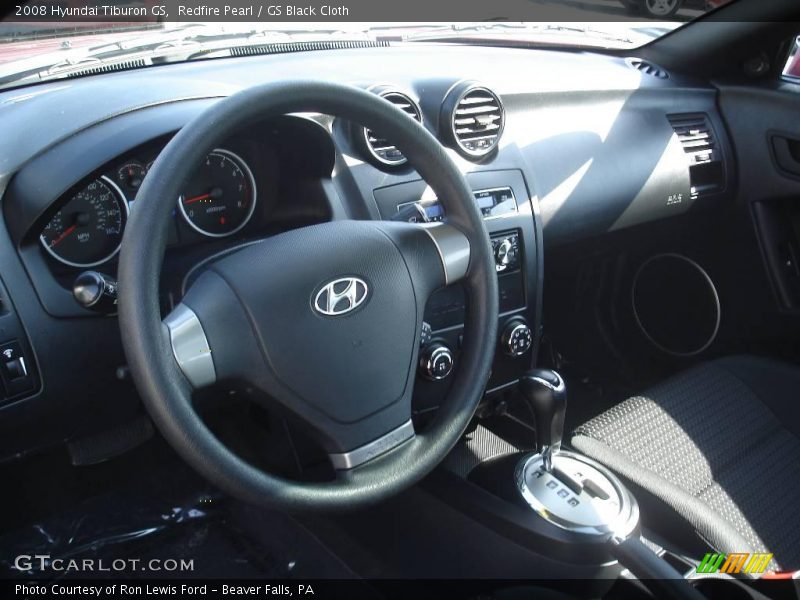 Redfire Pearl / GS Black Cloth 2008 Hyundai Tiburon GS