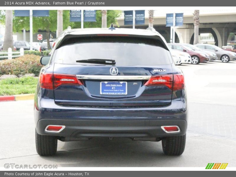 Fathom Blue Pearl / Graystone 2014 Acura MDX Advance