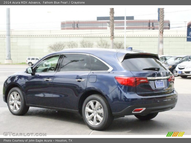 Fathom Blue Pearl / Graystone 2014 Acura MDX Advance