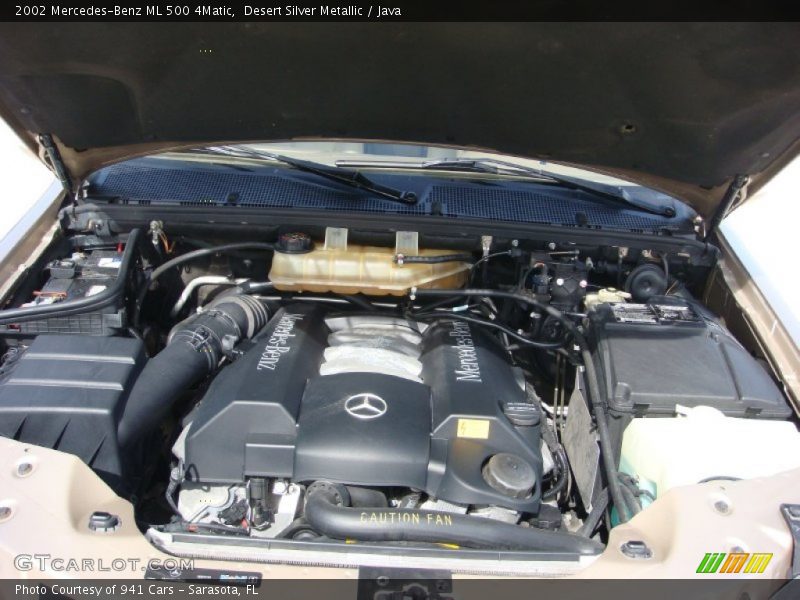 Desert Silver Metallic / Java 2002 Mercedes-Benz ML 500 4Matic