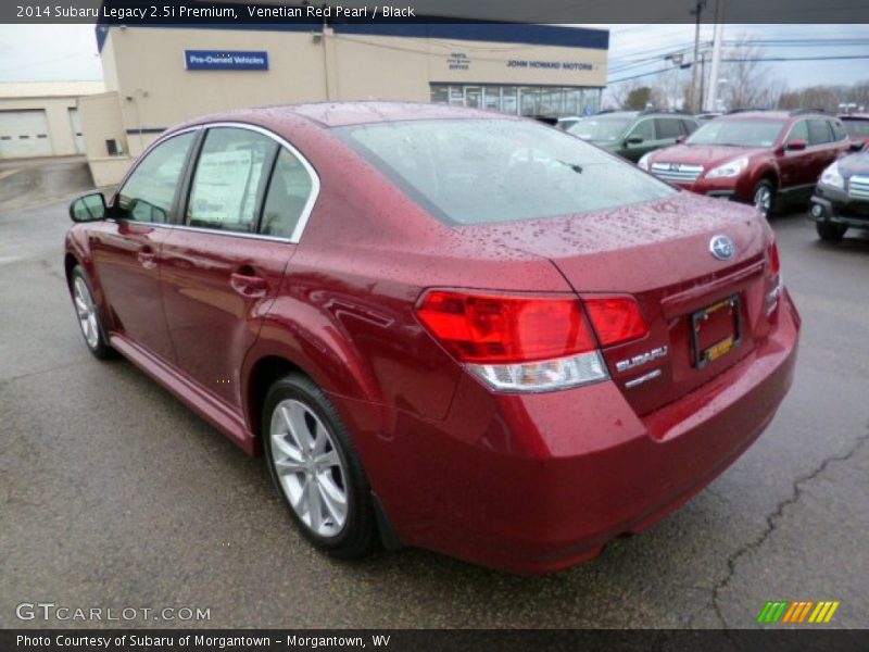 Venetian Red Pearl / Black 2014 Subaru Legacy 2.5i Premium