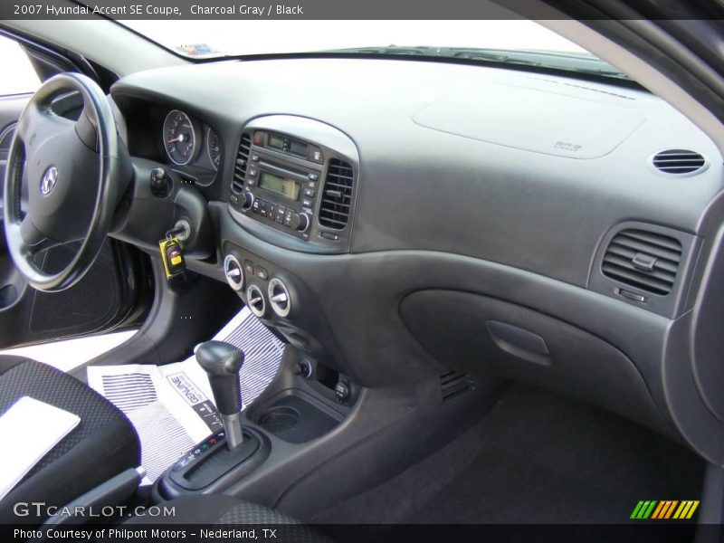 Charcoal Gray / Black 2007 Hyundai Accent SE Coupe