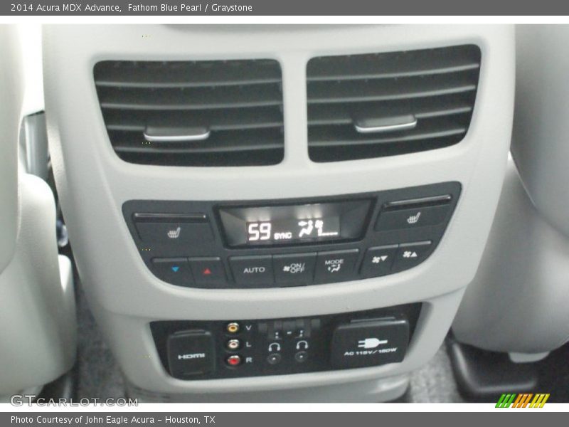 Fathom Blue Pearl / Graystone 2014 Acura MDX Advance
