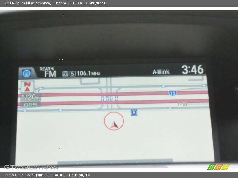 Fathom Blue Pearl / Graystone 2014 Acura MDX Advance