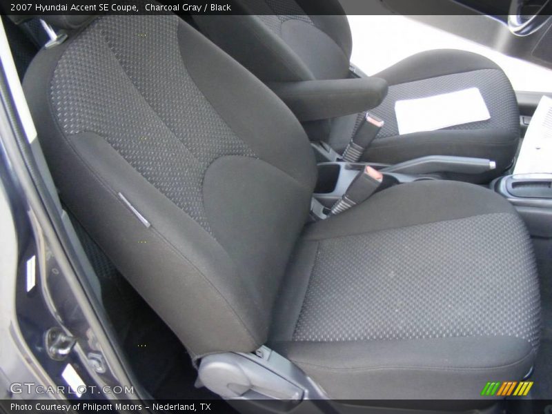 Charcoal Gray / Black 2007 Hyundai Accent SE Coupe