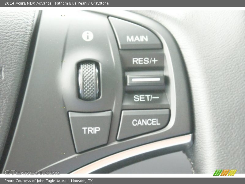Fathom Blue Pearl / Graystone 2014 Acura MDX Advance