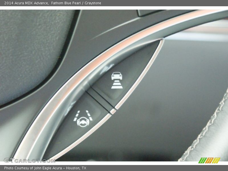 Fathom Blue Pearl / Graystone 2014 Acura MDX Advance