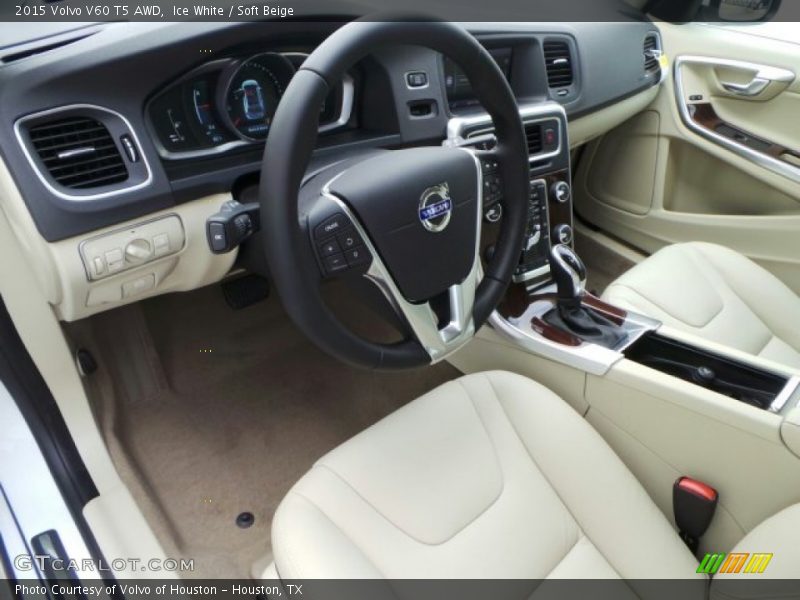  2015 V60 T5 AWD Soft Beige Interior
