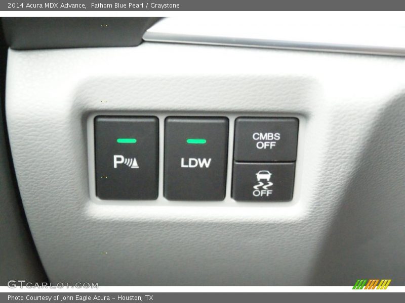 Fathom Blue Pearl / Graystone 2014 Acura MDX Advance