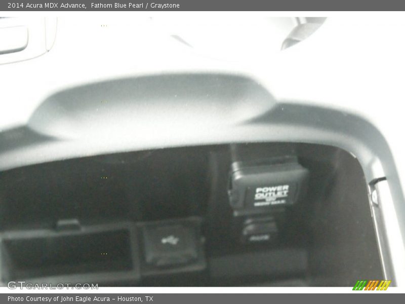 Fathom Blue Pearl / Graystone 2014 Acura MDX Advance