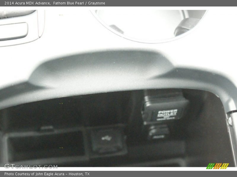 Fathom Blue Pearl / Graystone 2014 Acura MDX Advance