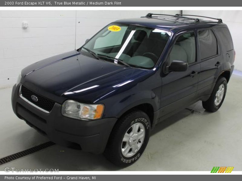 True Blue Metallic / Medium Dark Flint 2003 Ford Escape XLT V6