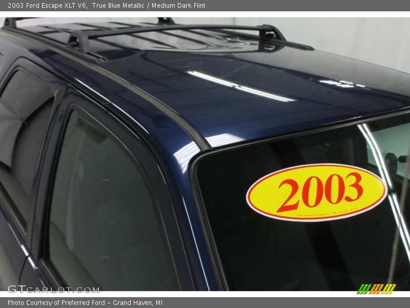 True Blue Metallic / Medium Dark Flint 2003 Ford Escape XLT V6