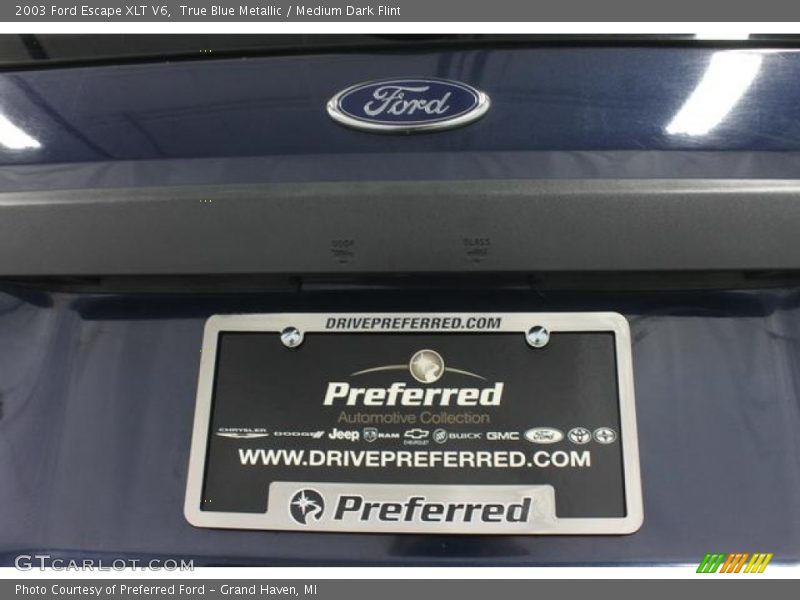 True Blue Metallic / Medium Dark Flint 2003 Ford Escape XLT V6
