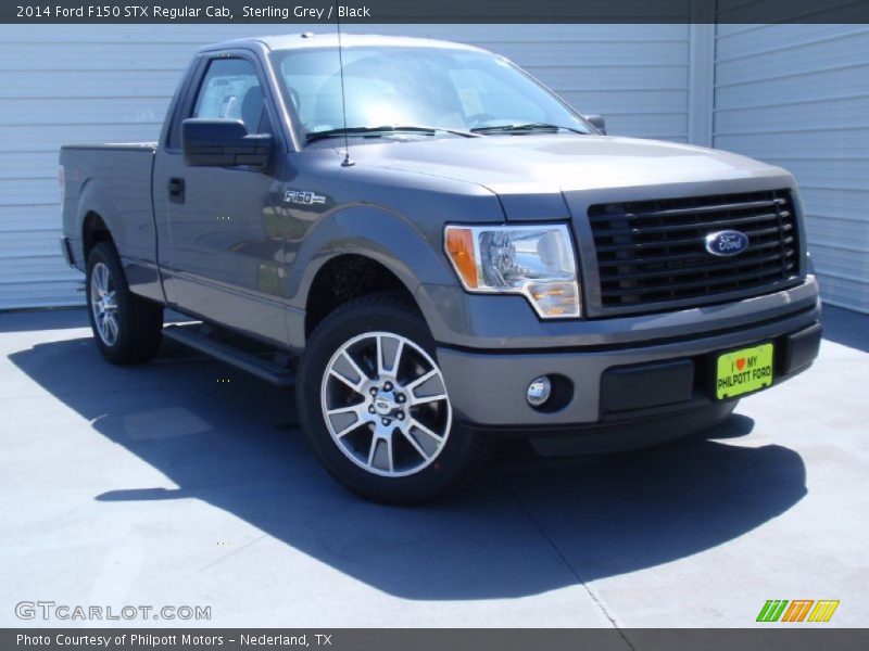 Sterling Grey / Black 2014 Ford F150 STX Regular Cab
