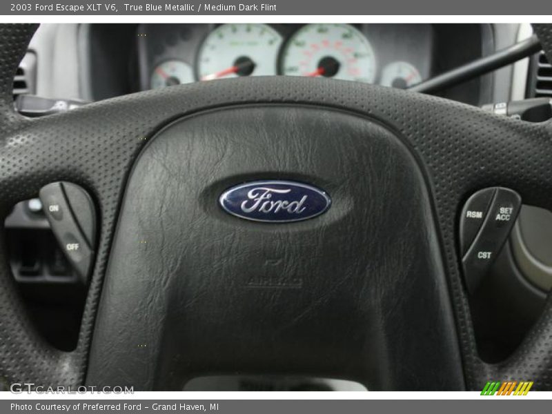 True Blue Metallic / Medium Dark Flint 2003 Ford Escape XLT V6