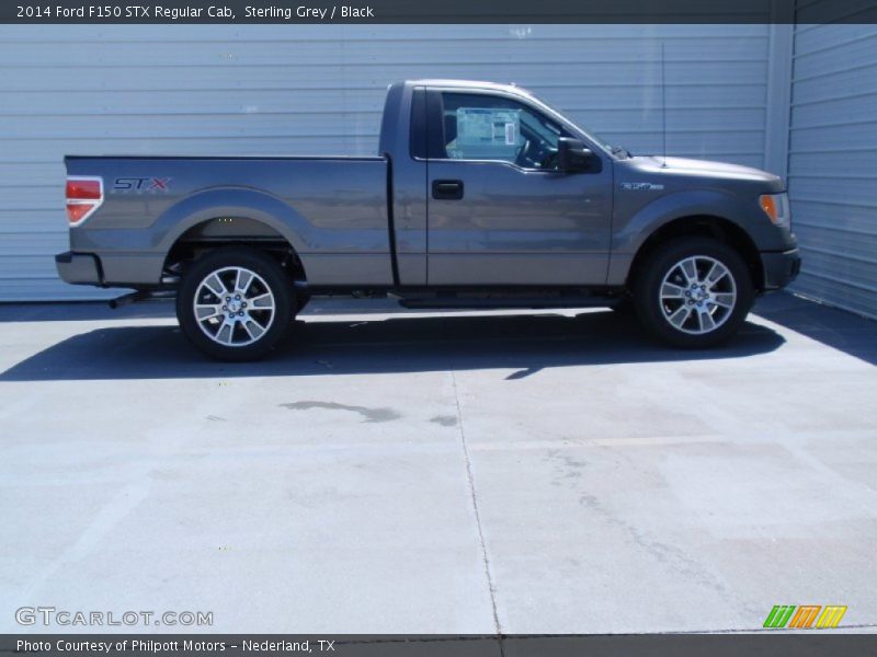 Sterling Grey / Black 2014 Ford F150 STX Regular Cab