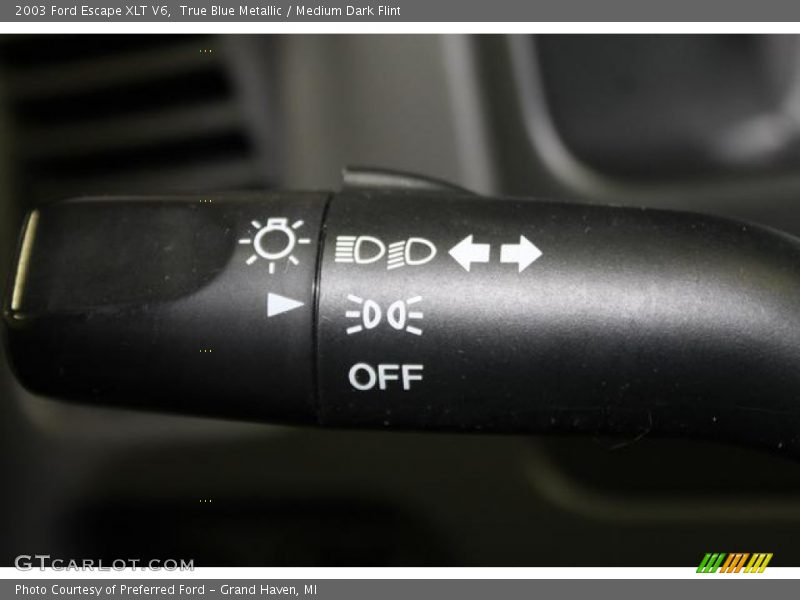 True Blue Metallic / Medium Dark Flint 2003 Ford Escape XLT V6