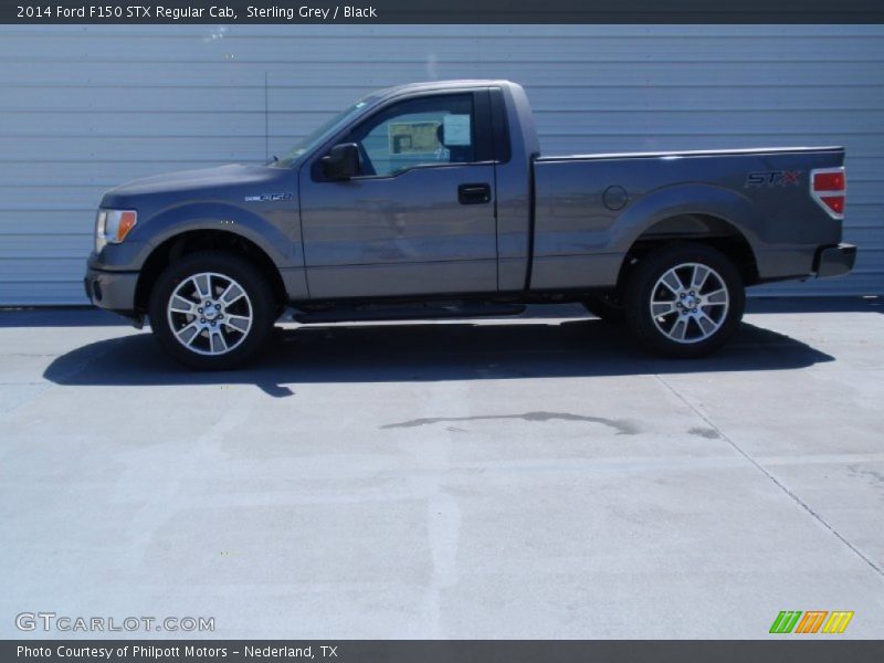 Sterling Grey / Black 2014 Ford F150 STX Regular Cab