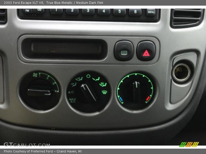 True Blue Metallic / Medium Dark Flint 2003 Ford Escape XLT V6