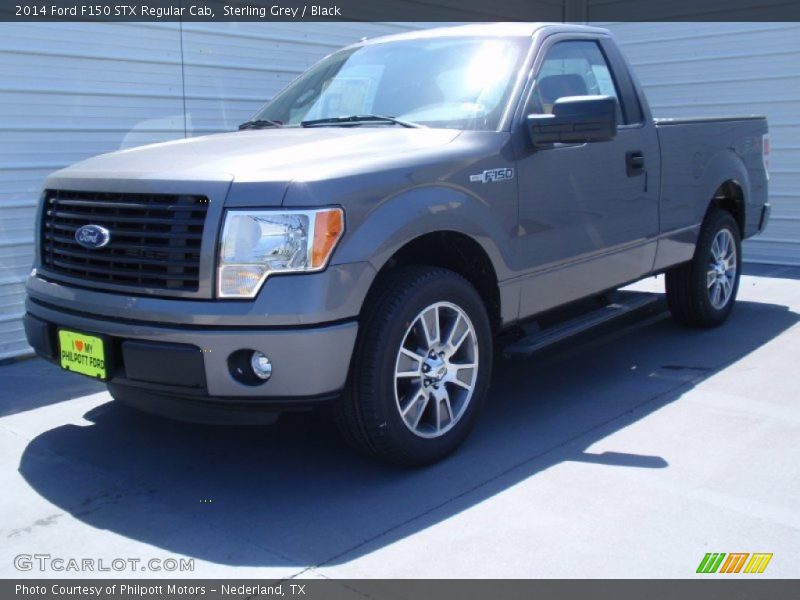 Sterling Grey / Black 2014 Ford F150 STX Regular Cab