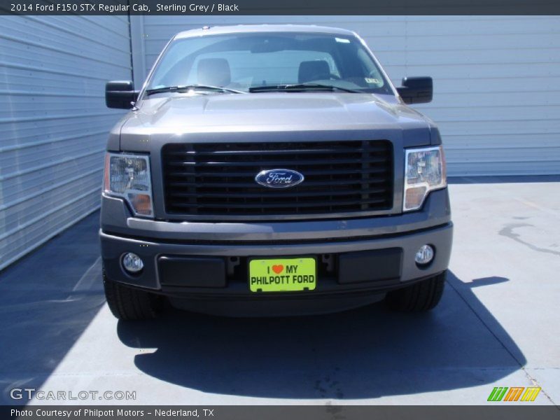 Sterling Grey / Black 2014 Ford F150 STX Regular Cab