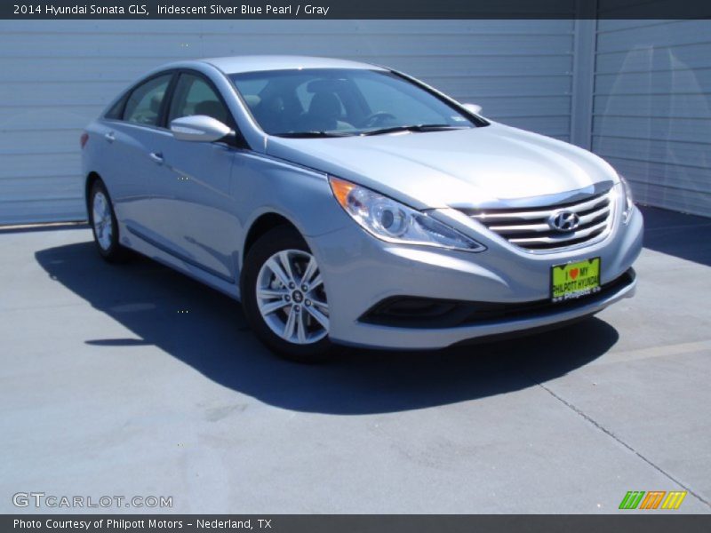 Iridescent Silver Blue Pearl / Gray 2014 Hyundai Sonata GLS