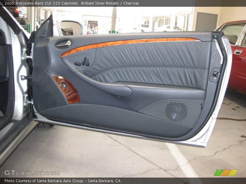 Brilliant Silver Metallic / Charcoal 2005 Mercedes-Benz CLK 320 Cabriolet