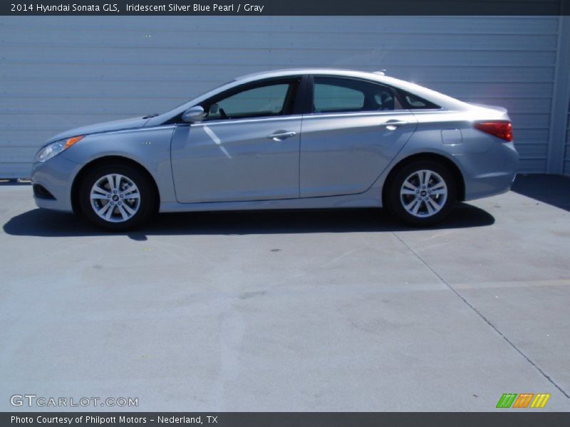 Iridescent Silver Blue Pearl / Gray 2014 Hyundai Sonata GLS