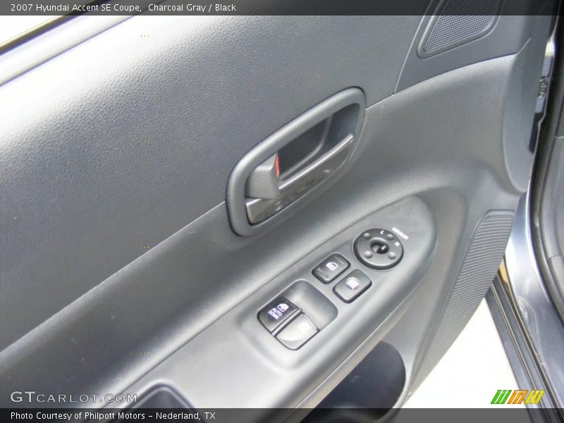 Charcoal Gray / Black 2007 Hyundai Accent SE Coupe