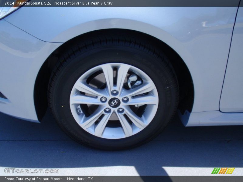 Iridescent Silver Blue Pearl / Gray 2014 Hyundai Sonata GLS