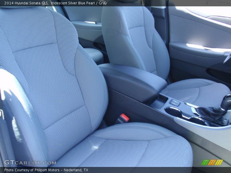 Iridescent Silver Blue Pearl / Gray 2014 Hyundai Sonata GLS