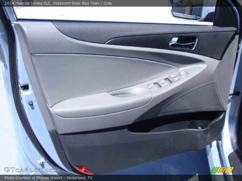 Iridescent Silver Blue Pearl / Gray 2014 Hyundai Sonata GLS