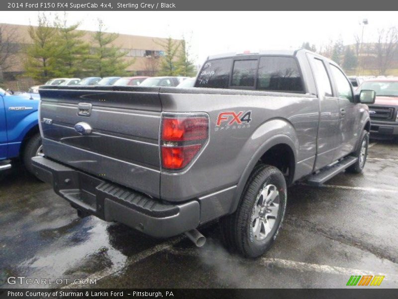 Sterling Grey / Black 2014 Ford F150 FX4 SuperCab 4x4
