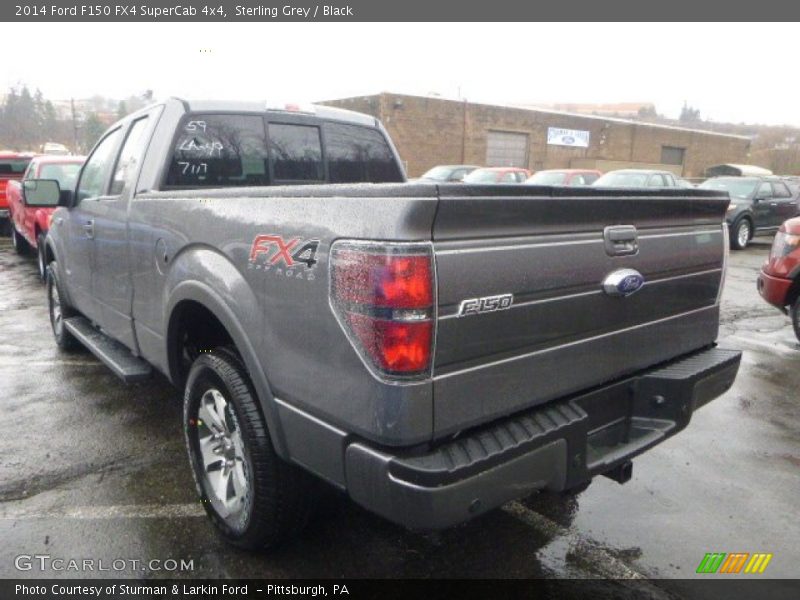 Sterling Grey / Black 2014 Ford F150 FX4 SuperCab 4x4