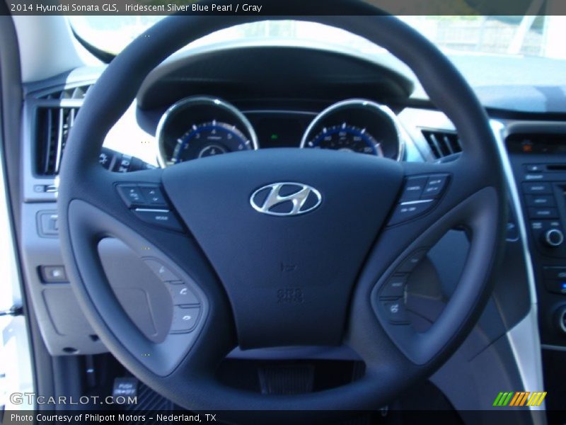 Iridescent Silver Blue Pearl / Gray 2014 Hyundai Sonata GLS