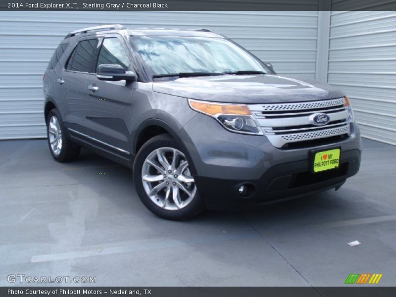 Sterling Gray / Charcoal Black 2014 Ford Explorer XLT