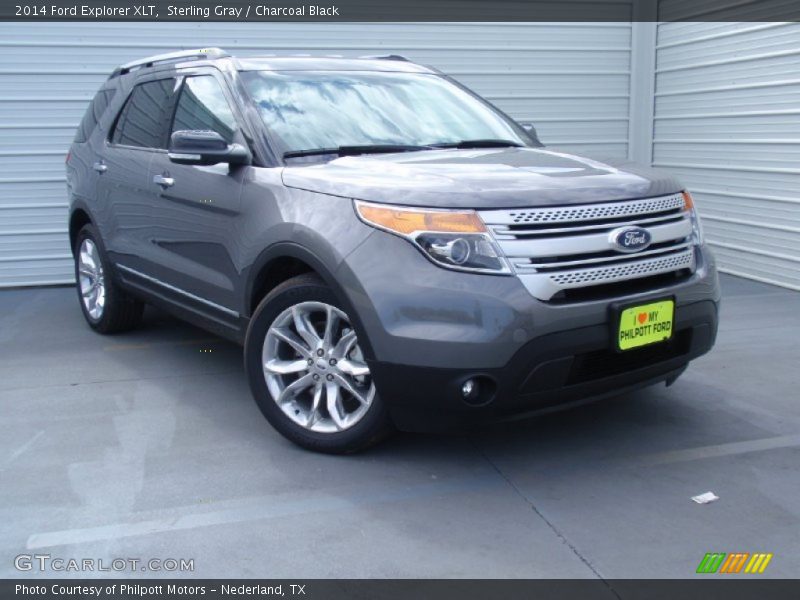Sterling Gray / Charcoal Black 2014 Ford Explorer XLT
