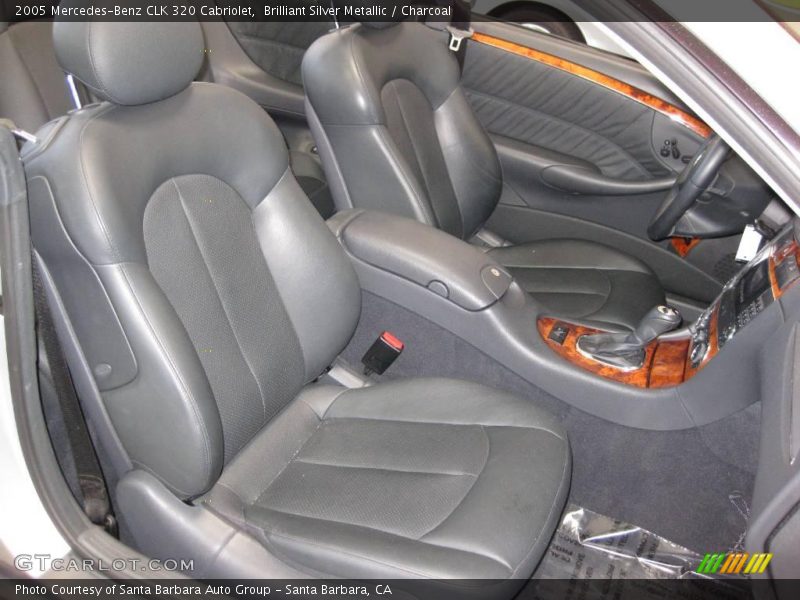 Brilliant Silver Metallic / Charcoal 2005 Mercedes-Benz CLK 320 Cabriolet