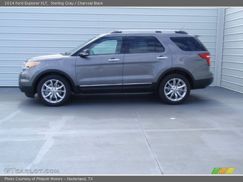 Sterling Gray / Charcoal Black 2014 Ford Explorer XLT