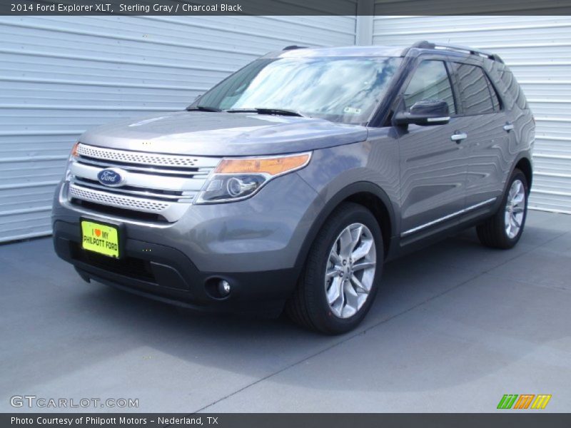 Sterling Gray / Charcoal Black 2014 Ford Explorer XLT