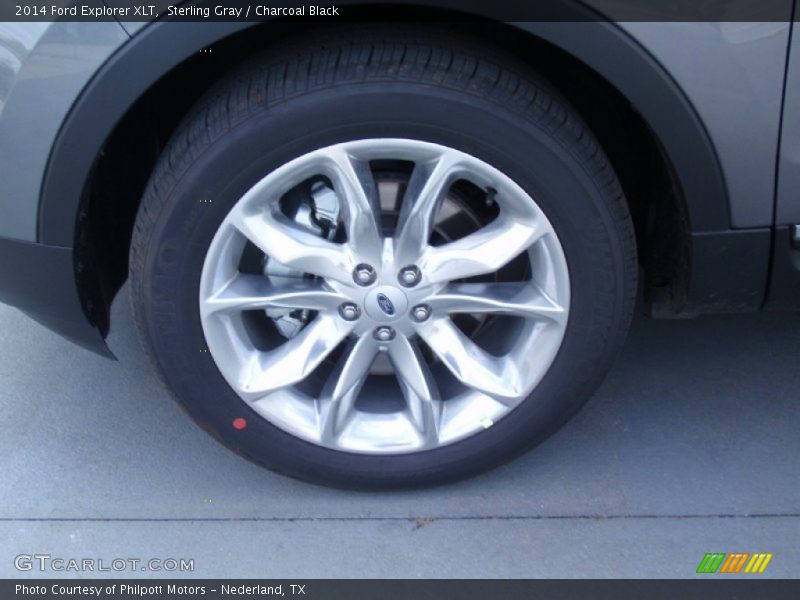 Sterling Gray / Charcoal Black 2014 Ford Explorer XLT