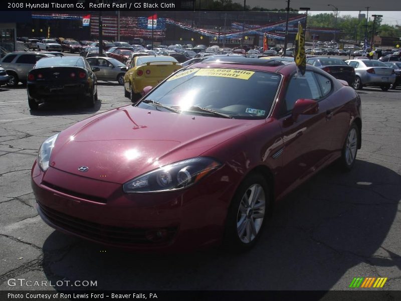 Redfire Pearl / GS Black Cloth 2008 Hyundai Tiburon GS