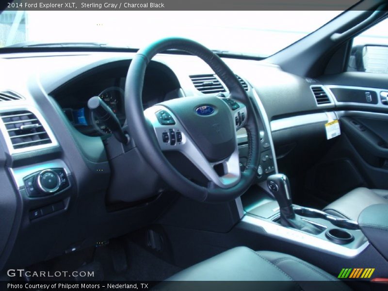 Sterling Gray / Charcoal Black 2014 Ford Explorer XLT