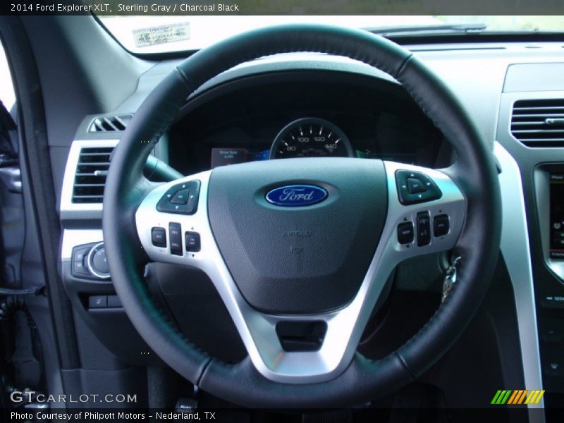 Sterling Gray / Charcoal Black 2014 Ford Explorer XLT