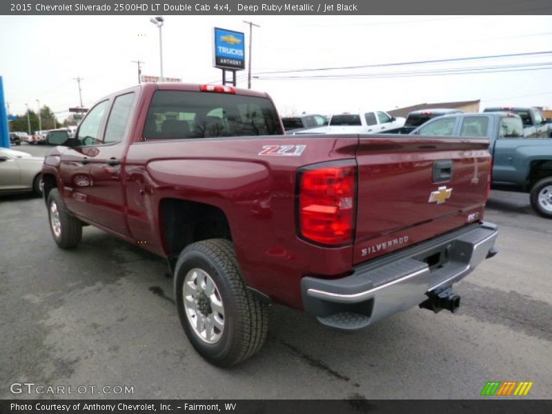 Deep Ruby Metallic / Jet Black 2015 Chevrolet Silverado 2500HD LT Double Cab 4x4