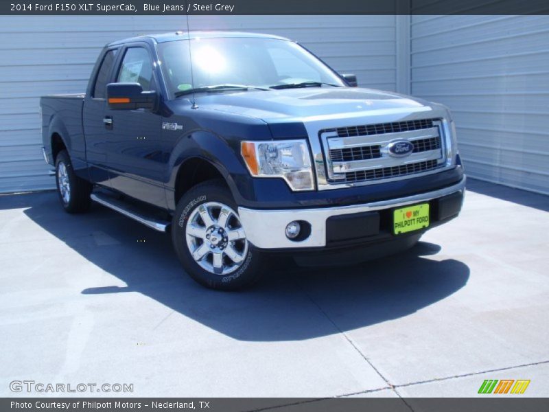 Blue Jeans / Steel Grey 2014 Ford F150 XLT SuperCab
