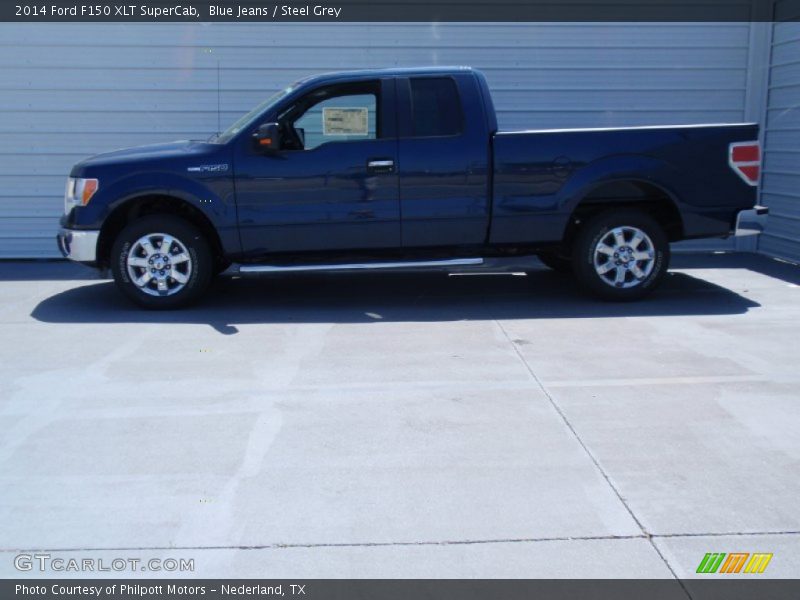 Blue Jeans / Steel Grey 2014 Ford F150 XLT SuperCab