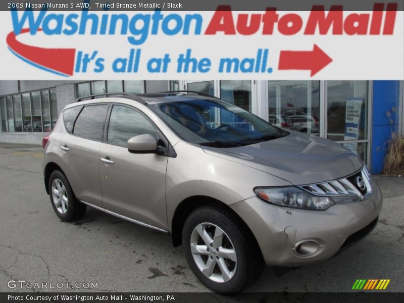 Tinted Bronze Metallic / Black 2009 Nissan Murano S AWD