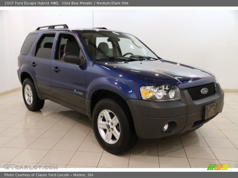 Vista Blue Metallic / Medium/Dark Flint 2007 Ford Escape Hybrid 4WD